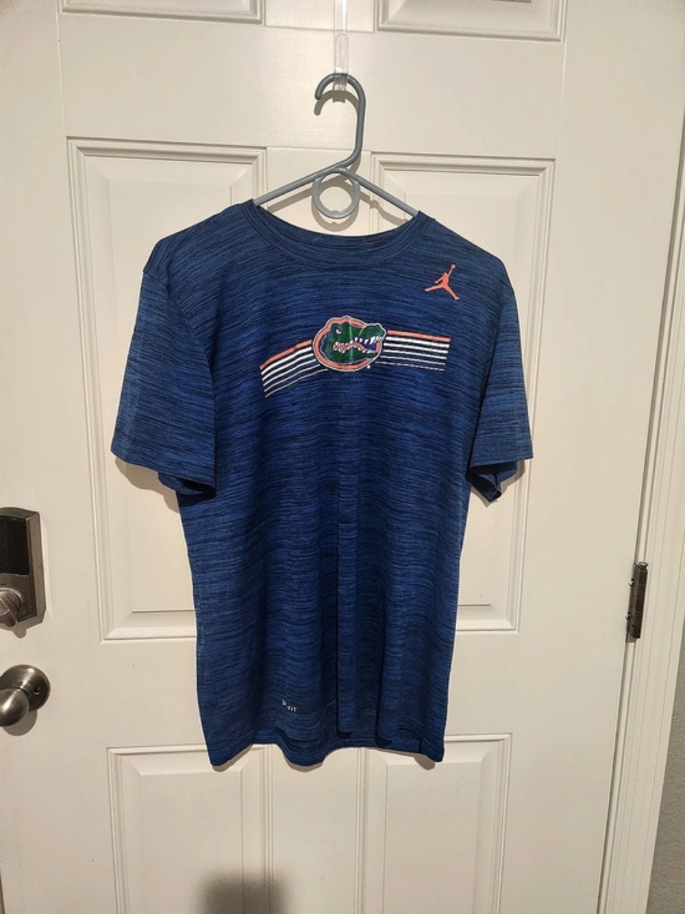 Jordan Nike Dri-FIT Florida Gators Men's L Blue Crew Shirt Moisture Wicking